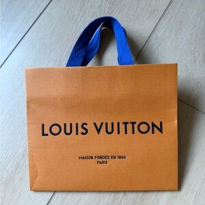 Louis Vuitton Orange and Blue Shopping Bag